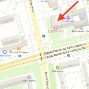 Как нас найти. Карта Яндекс